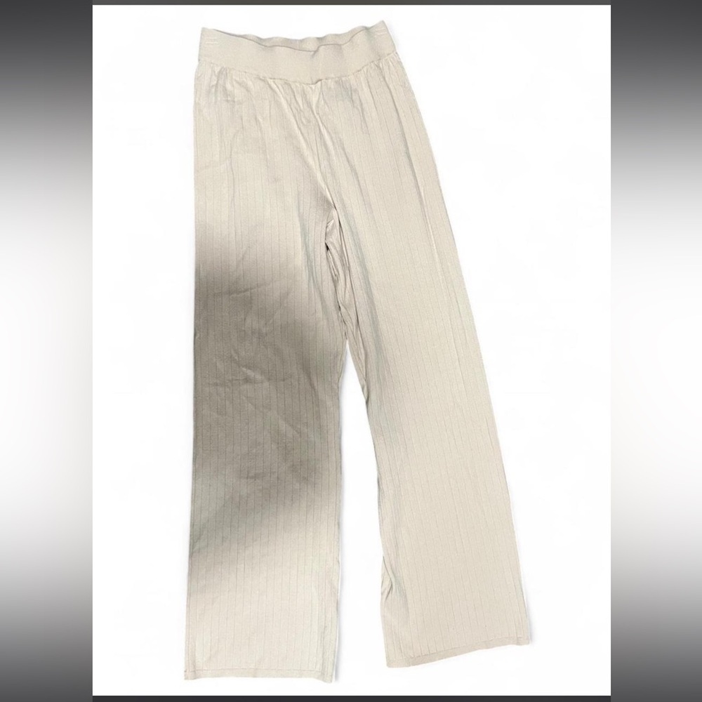 Abercrombie & Fitch Soft Beige Ribbed Pants